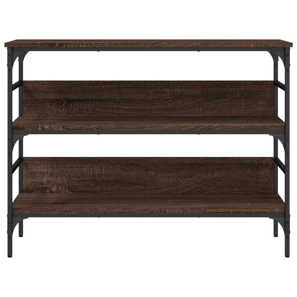 Konzolni stol smeđa boja hrasta 75x32x75 cm konstruirano drvo