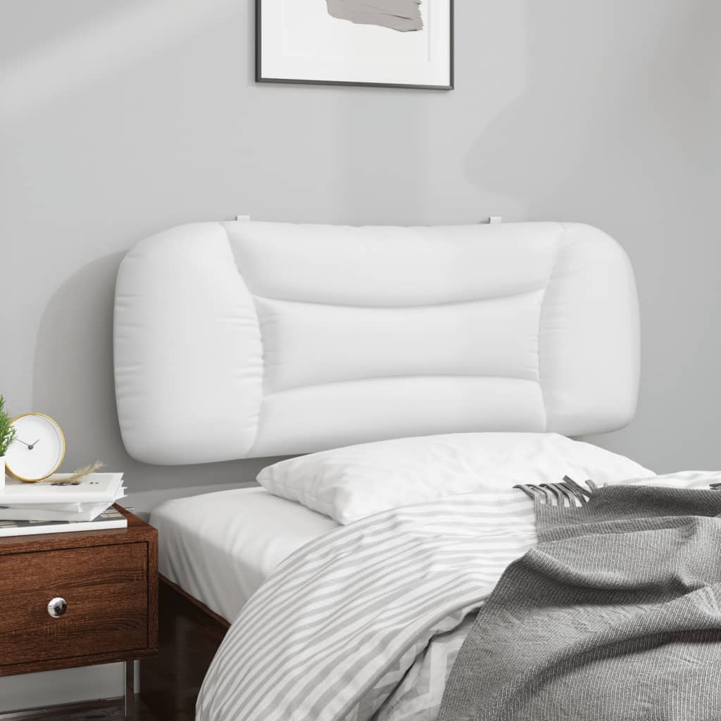 Jastuk za uzglavlje Hvar Bijeli 100 cm Imitacija kože