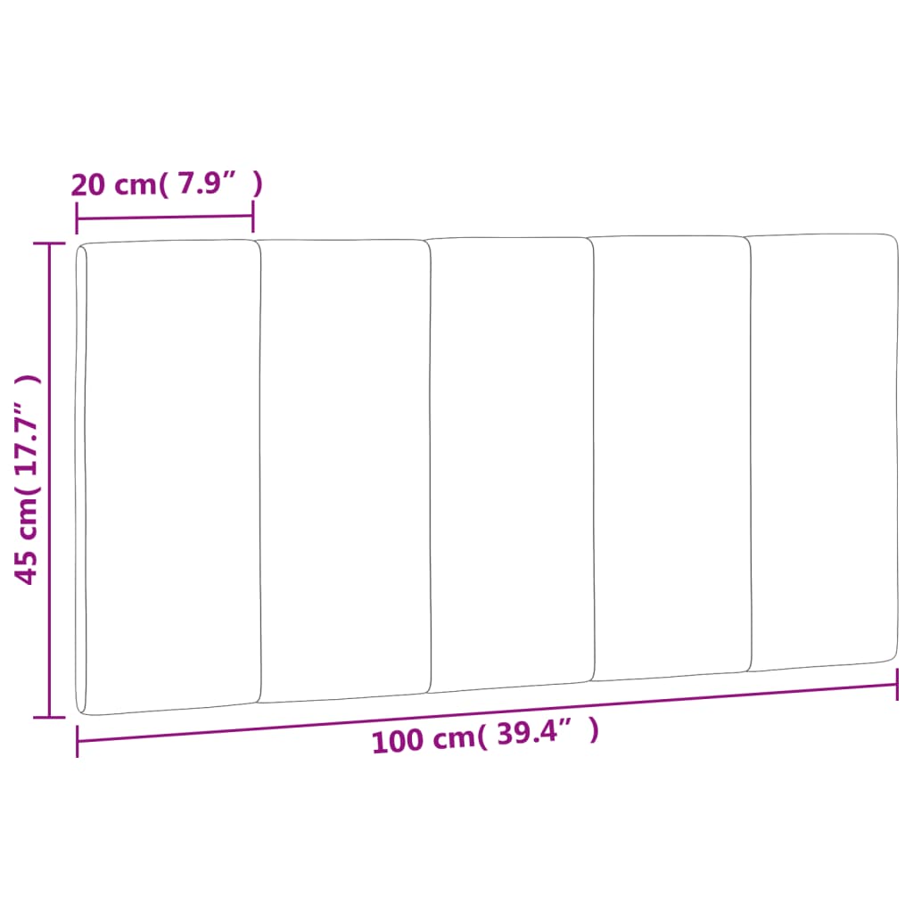 Jastuk za uzglavlje Hanko tamno sivi 100 cm baršun