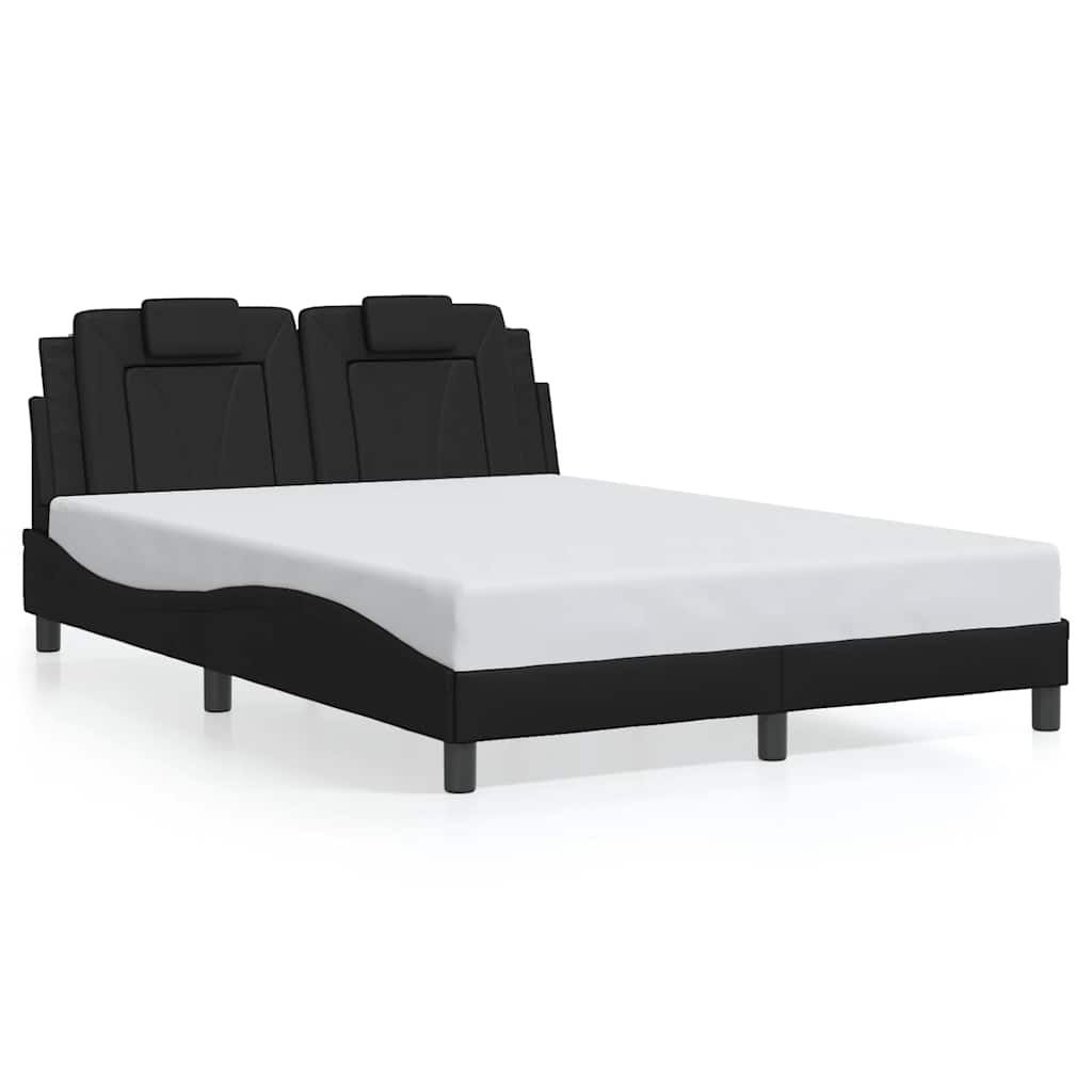 Okvir za krevet Viana bez madraca crni 120 x 200 cm od umjetne kože
