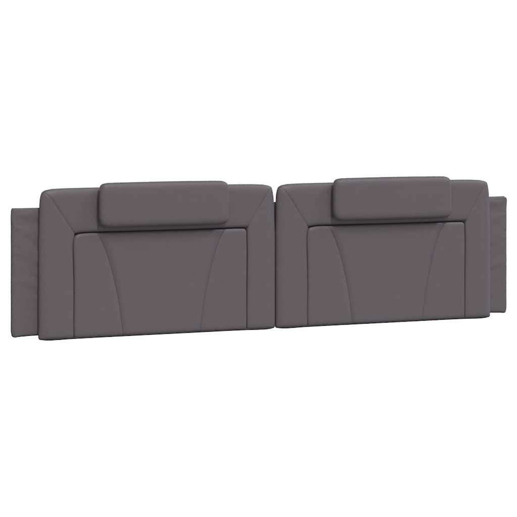 Okvir za krevet Viana bez madraca sivi 200x200 cm od umjetne kože