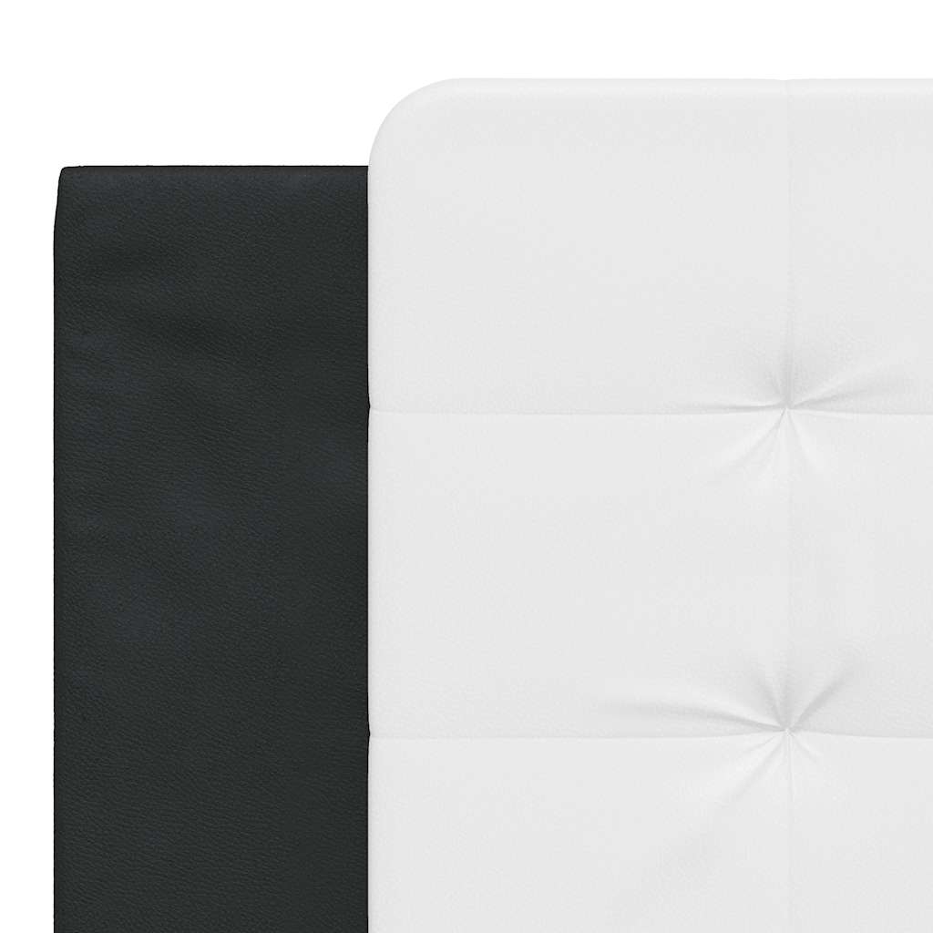 Okvir za krevet bez madraca Zadar crno-bijeli 180x200cm umjetna koža