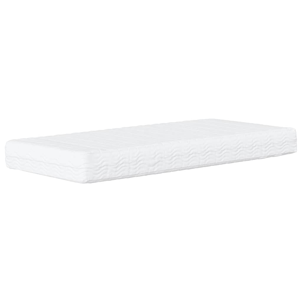 Krevet s madracem Dover tamnosivi 80 x 200 cm baršunasti
