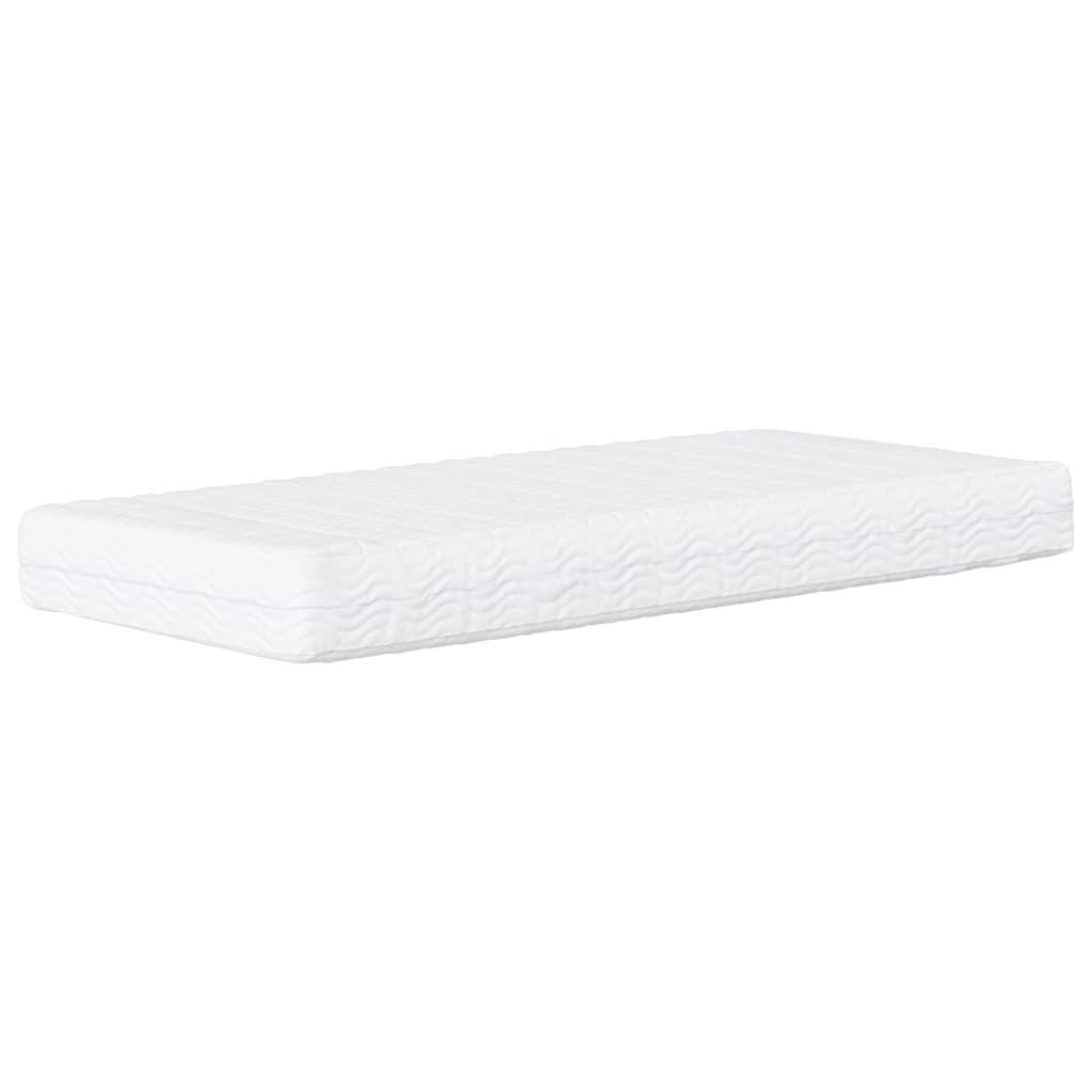 Krevet s madracem Dover krem 90 x 200 cm od tkanine