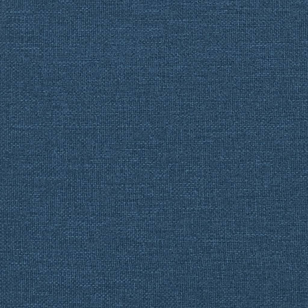 Krevet s madracem Dover plavi 100 x 200 cm od tkanine