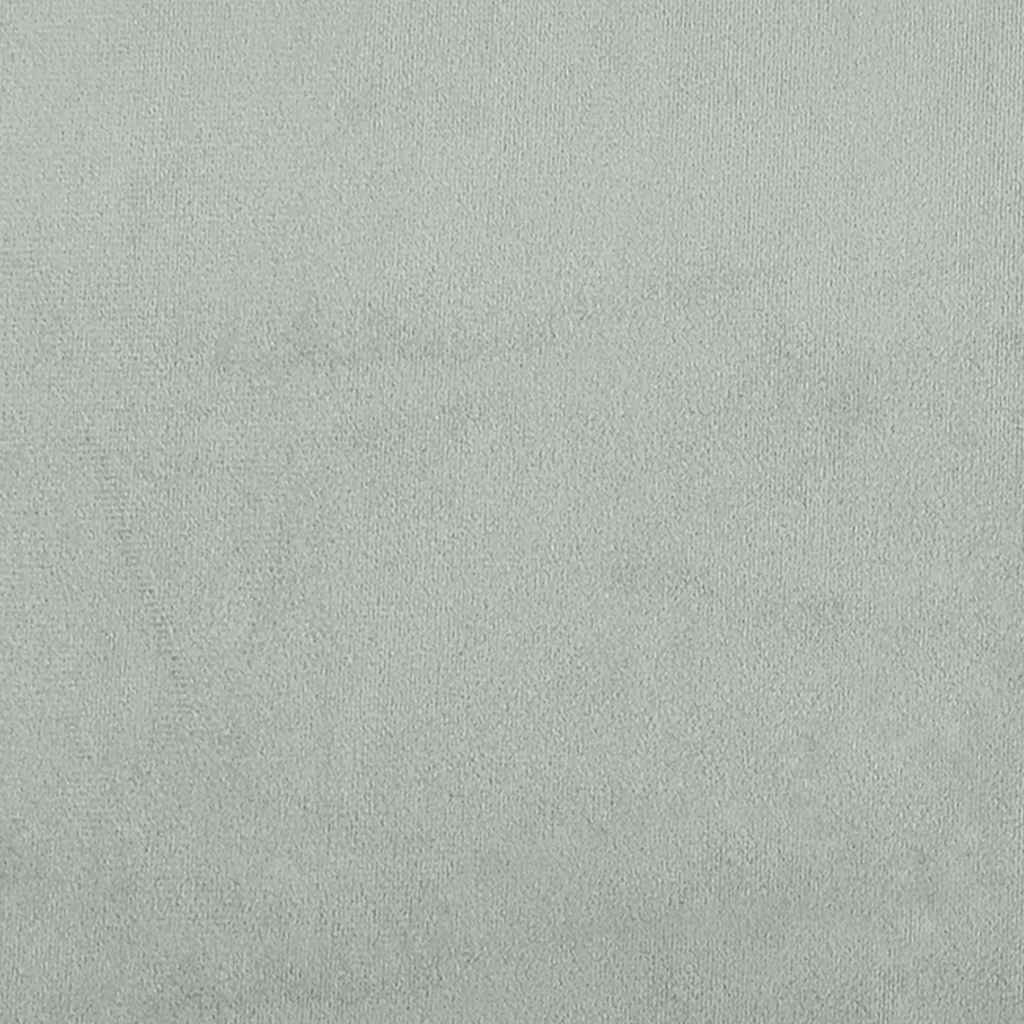 Krevet s madracem Dover svjetlosivi 160x200 cm baršunasti