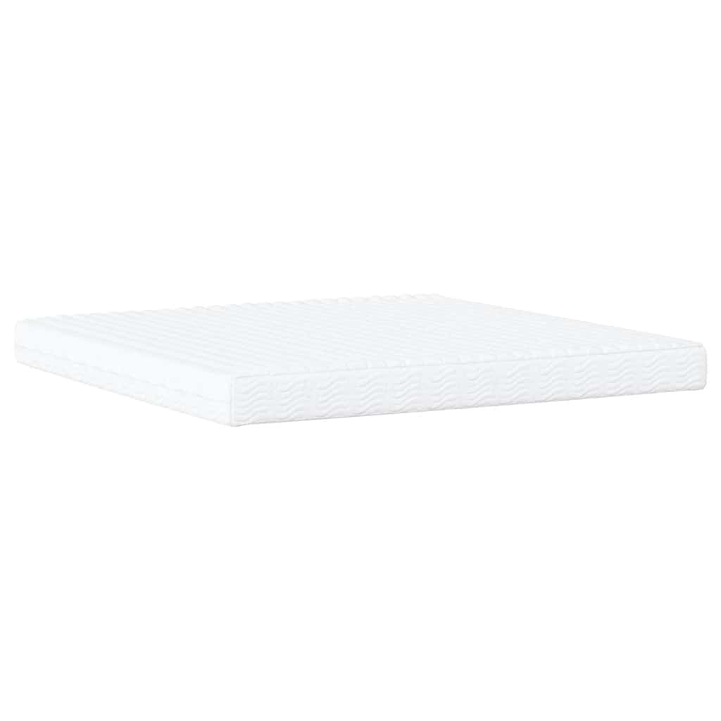 Krevet s madracem Dover tamnozeleni 200x200 cm baršunasti