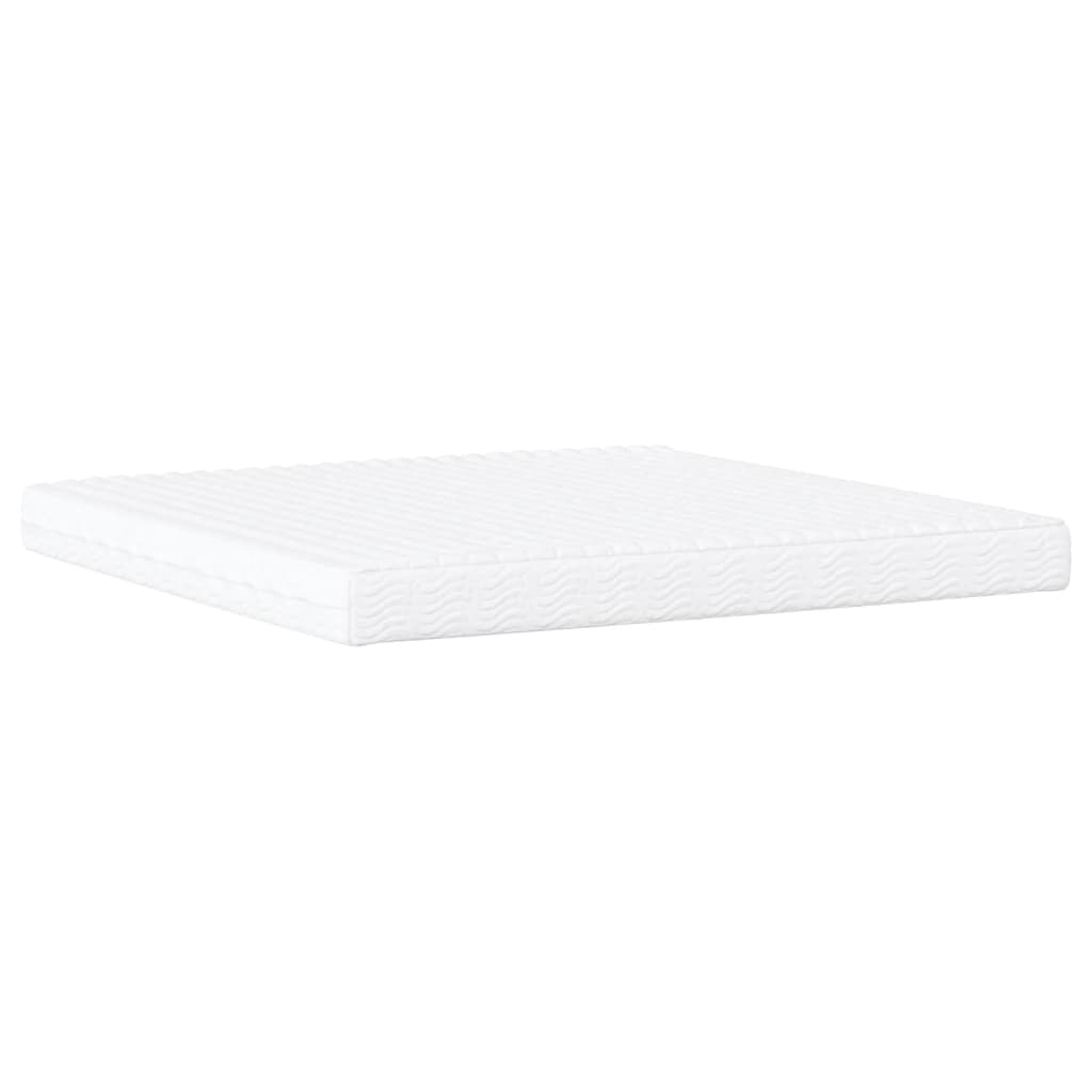 Krevet s madracem Dover sivi 200 x 200 cm od umjetne kože