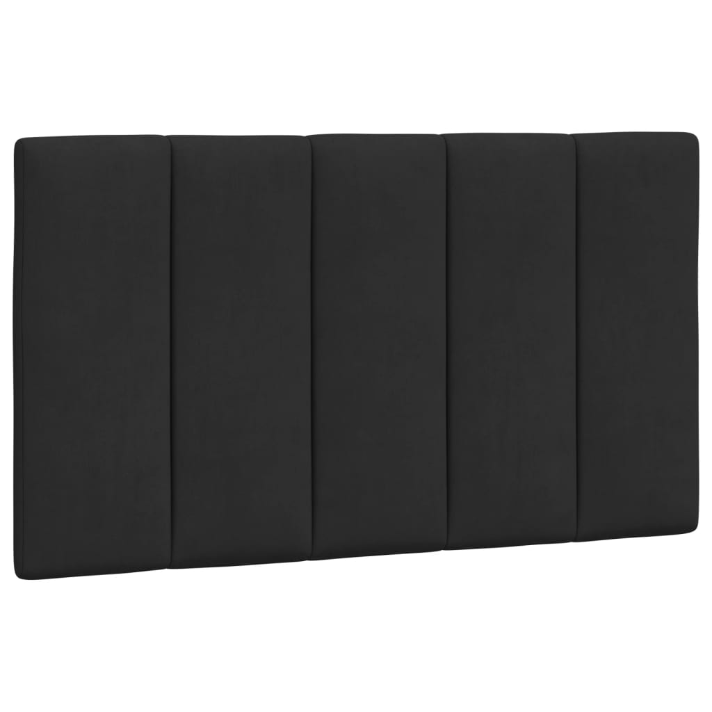 Krevet s madracem Hanko crni 80 x 200 cm baršunasti