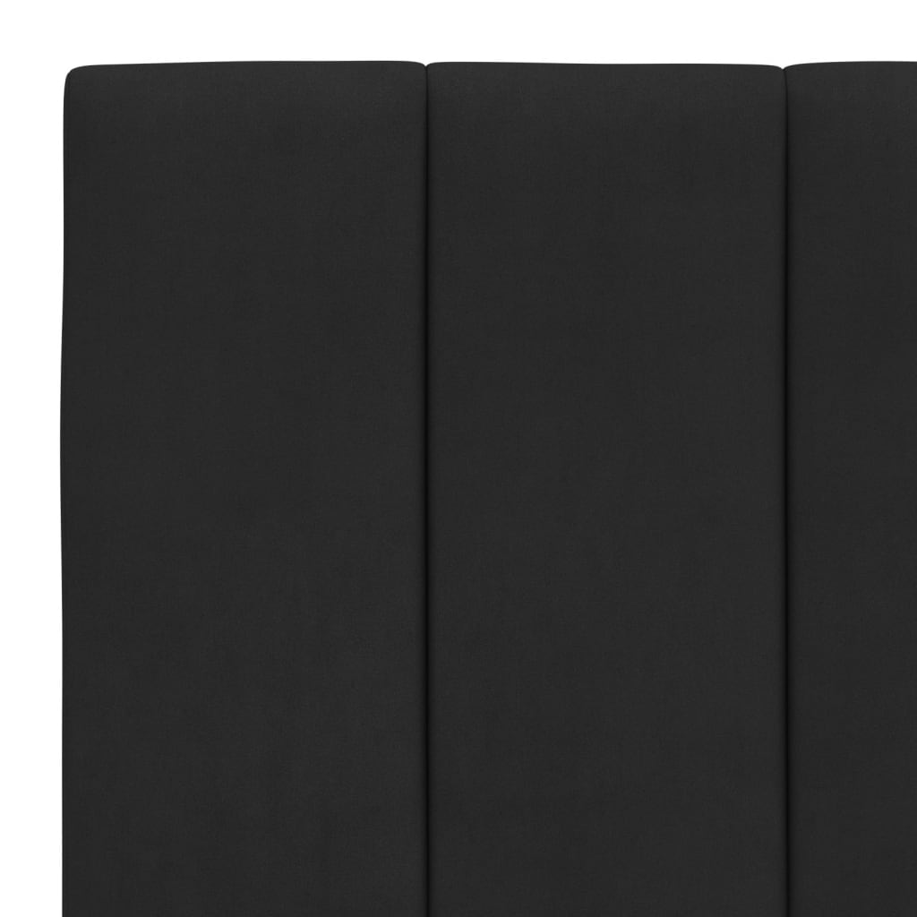 Krevet s madracem Hanko crni 80 x 200 cm baršunasti
