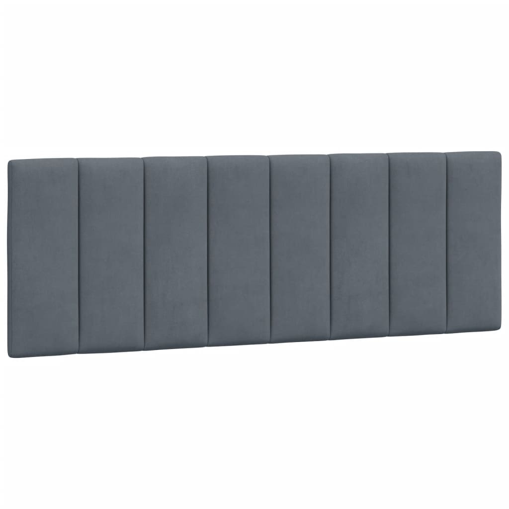 Krevet s madracem Hanko tamnosivi 140x200 cm baršunasti