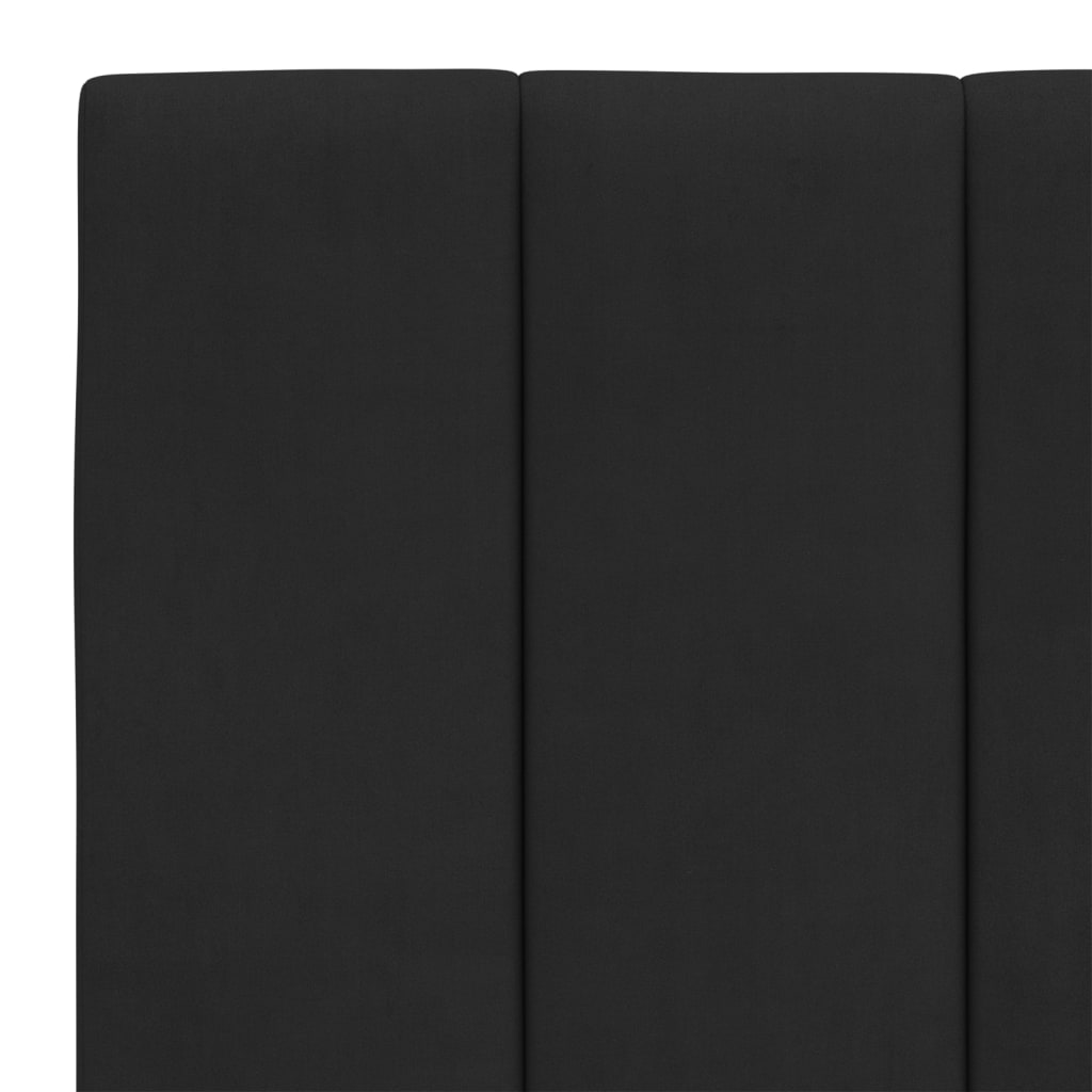 Krevet s madracem Hanko crni 140x200 cm baršunasti