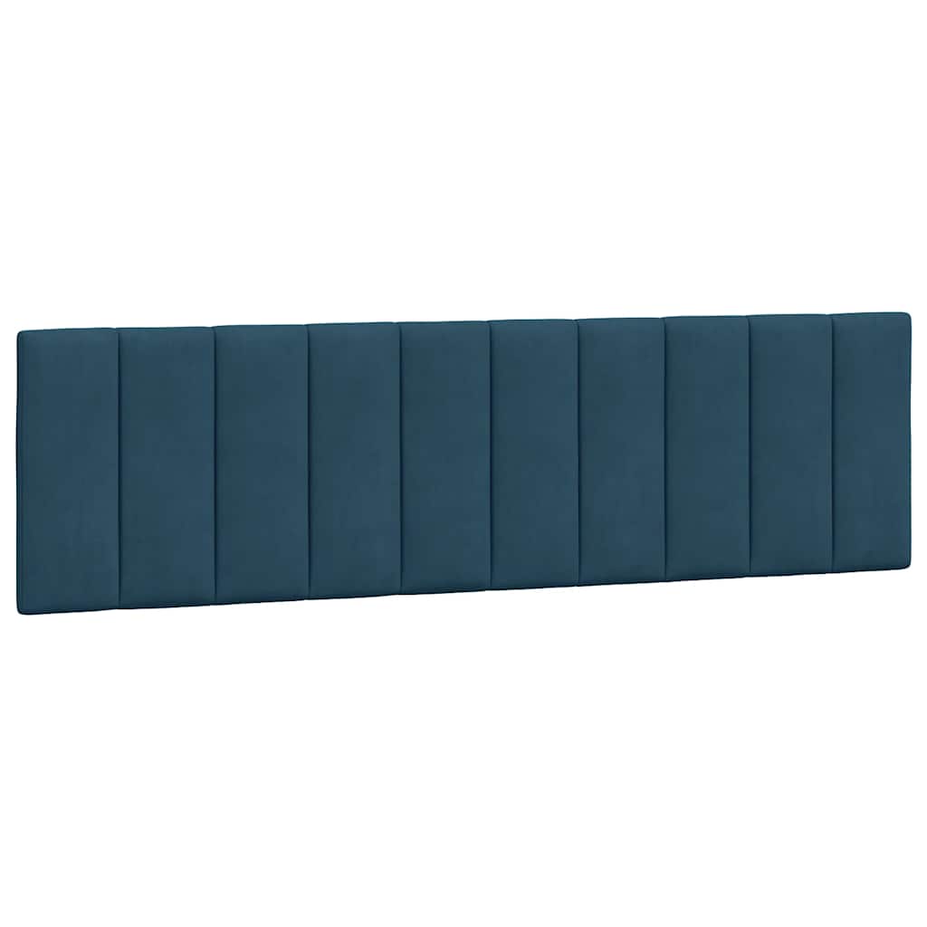 Krevet s madracem Hanko plavi 180x200 cm baršunasti