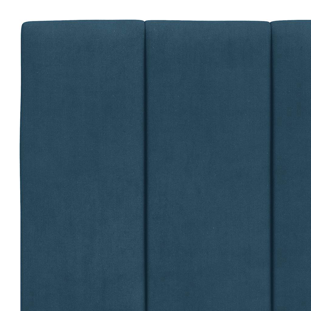 Krevet s madracem Hanko plavi 180x200 cm baršunasti