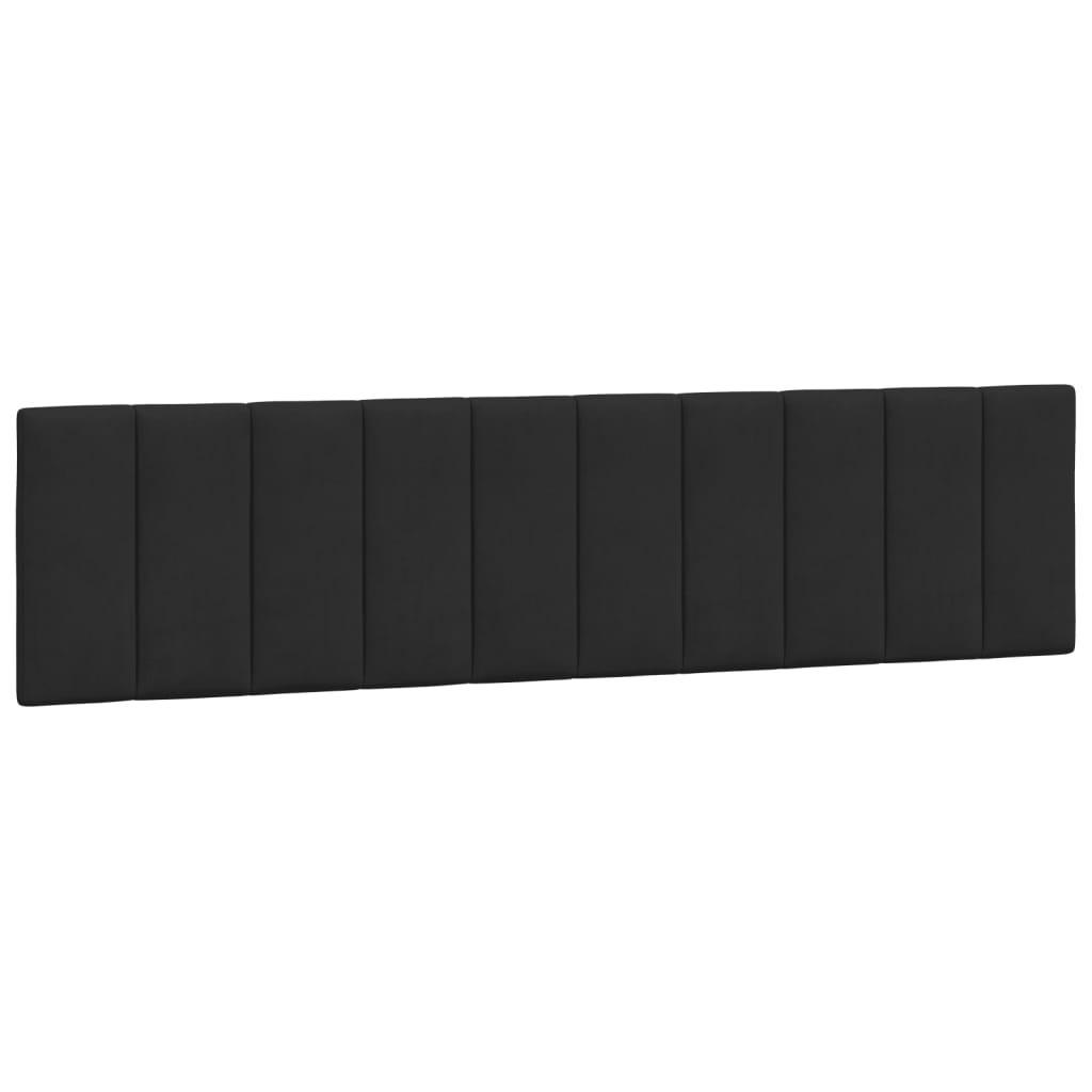 Krevet s madracem Hanko crni 200x200 cm baršunasti