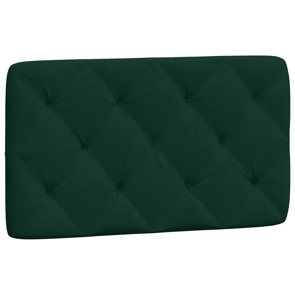 Krevet s madracem tamnozeleni 80 x 200 cm baršunasti