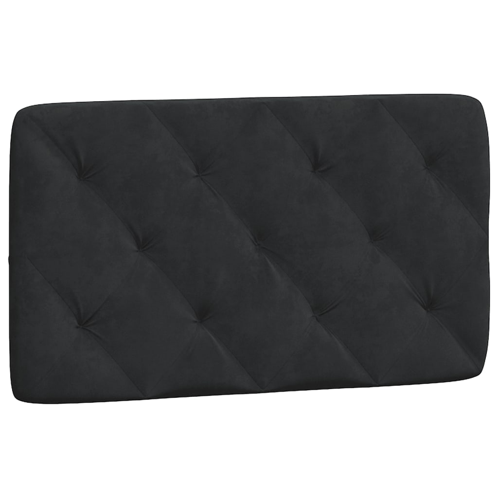 Krevet s madracem crni 90x190 cm baršunasti