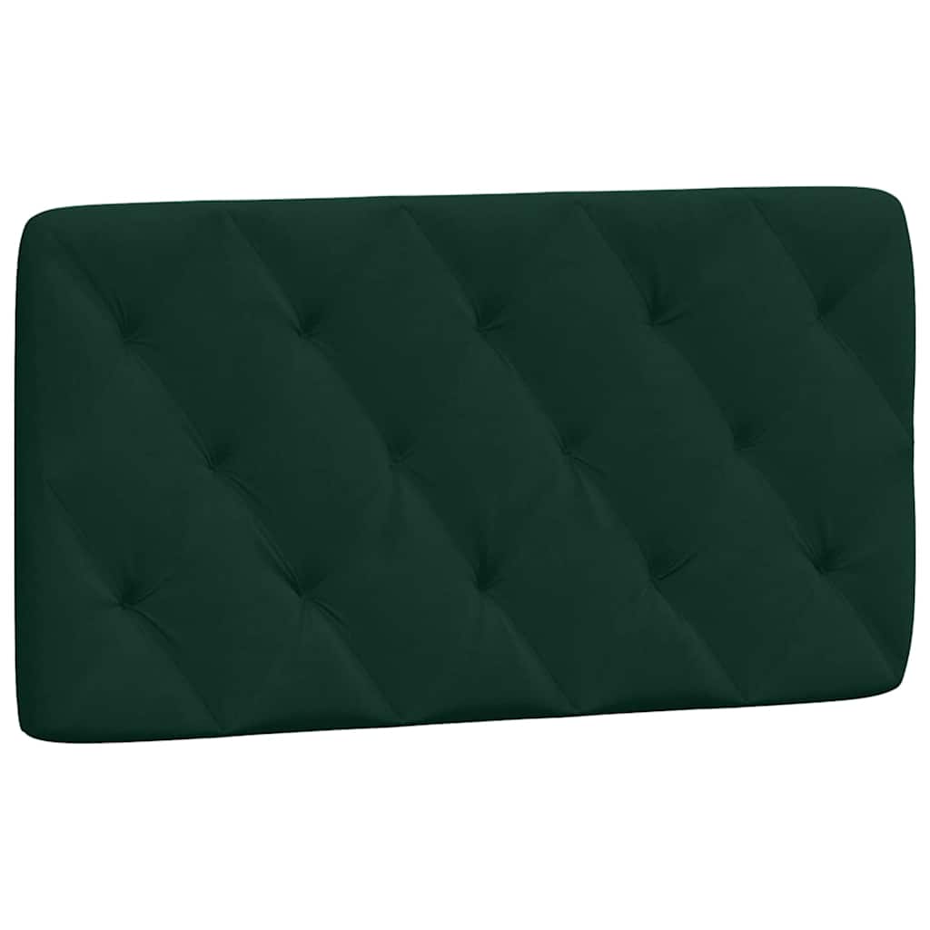 Krevet s madracem tamnozeleni 100x200 cm baršunasti