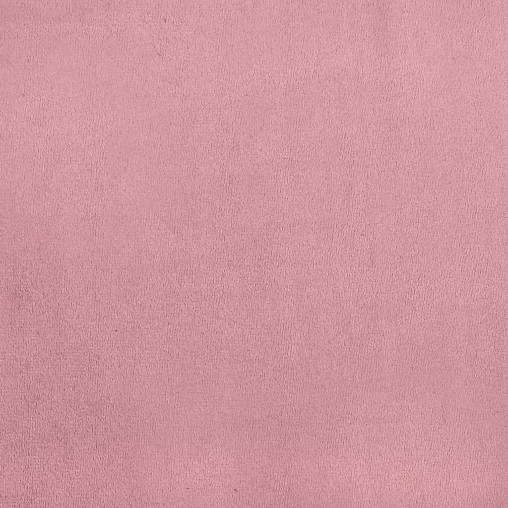 Krevet s madracem ružičasti 200x200 cm baršunasti