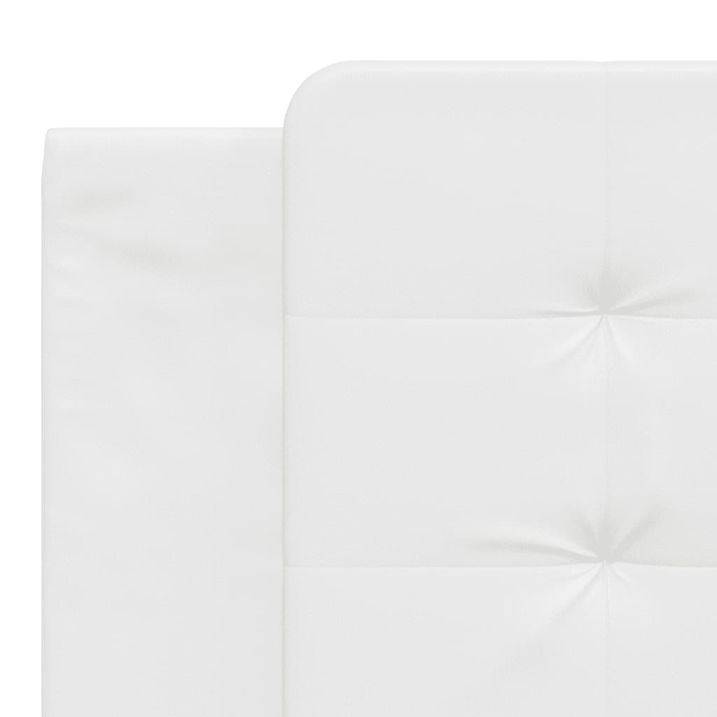 Krevet s madracem Zadar bijeli 180 x 200 cm od umjetne kože