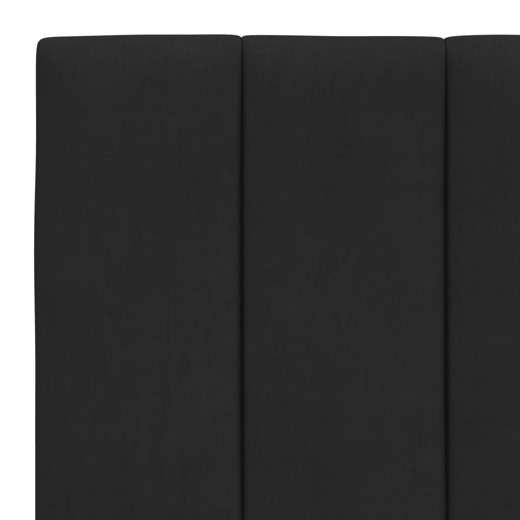 Okvir kreveta s LED-om bez madraca Hanko crni 90 x 190 cm baršunasti