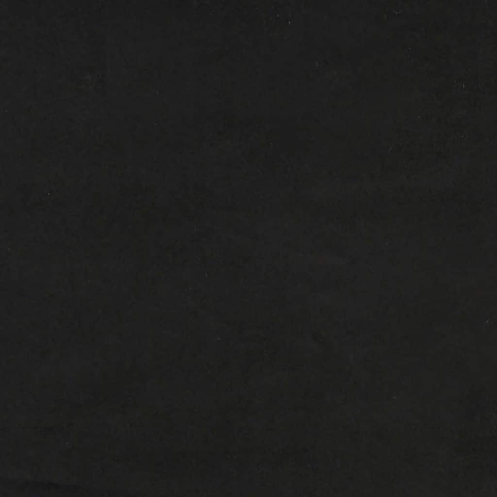 Okvir kreveta s LED-om bez madraca crni 200 x 200 cm baršunasti