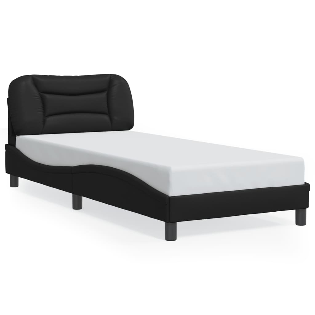 Okvir kreveta s LED-om bez madraca Hvar crni 90 x 190 cm