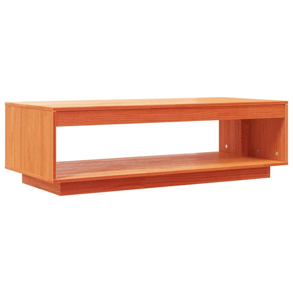 Stolić za kavu voštano smeđi 110x50x33,5 cm od masivne borovine