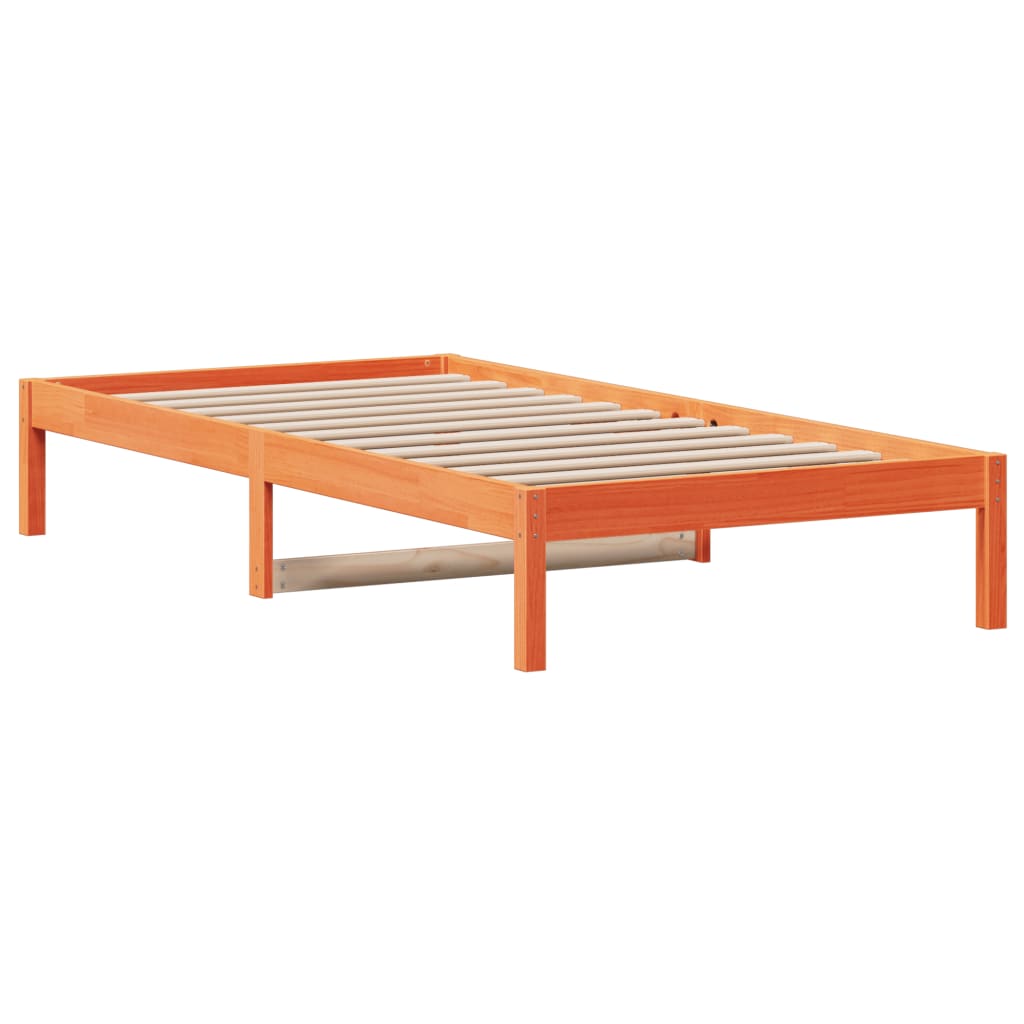 Dnevni krevet bez madraca voštano smeđi 80 x 200 cm od borovine