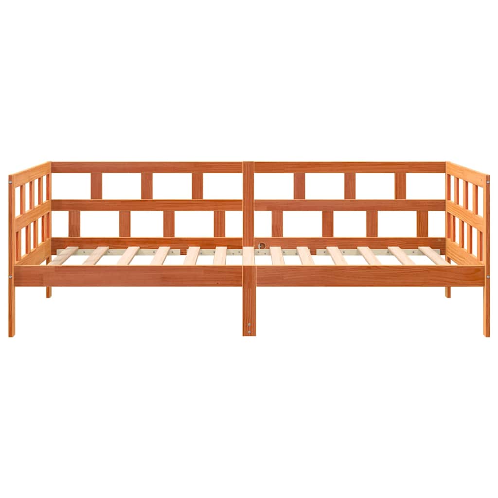 Dnevni krevet bez madraca voštano smeđi 90 x 200 cm od borovine