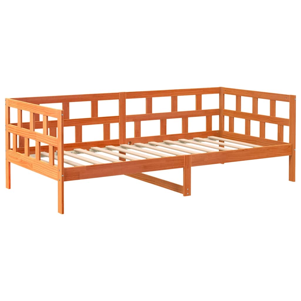 Dnevni krevet bez madraca voštano smeđi 80 x 200 cm od borovine