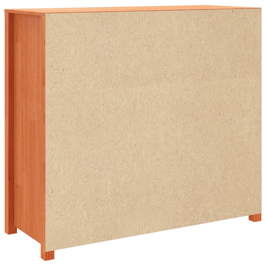 Bočni ormarić voštano smeđi 100x40x90 cm od masivne borovine
