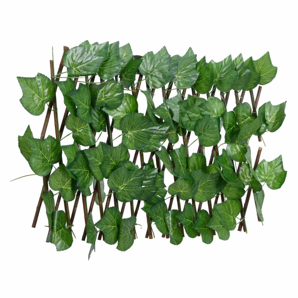 Proširiva rešetka od lažnog lišća grožđa zelena 5 kom 180x20 cm