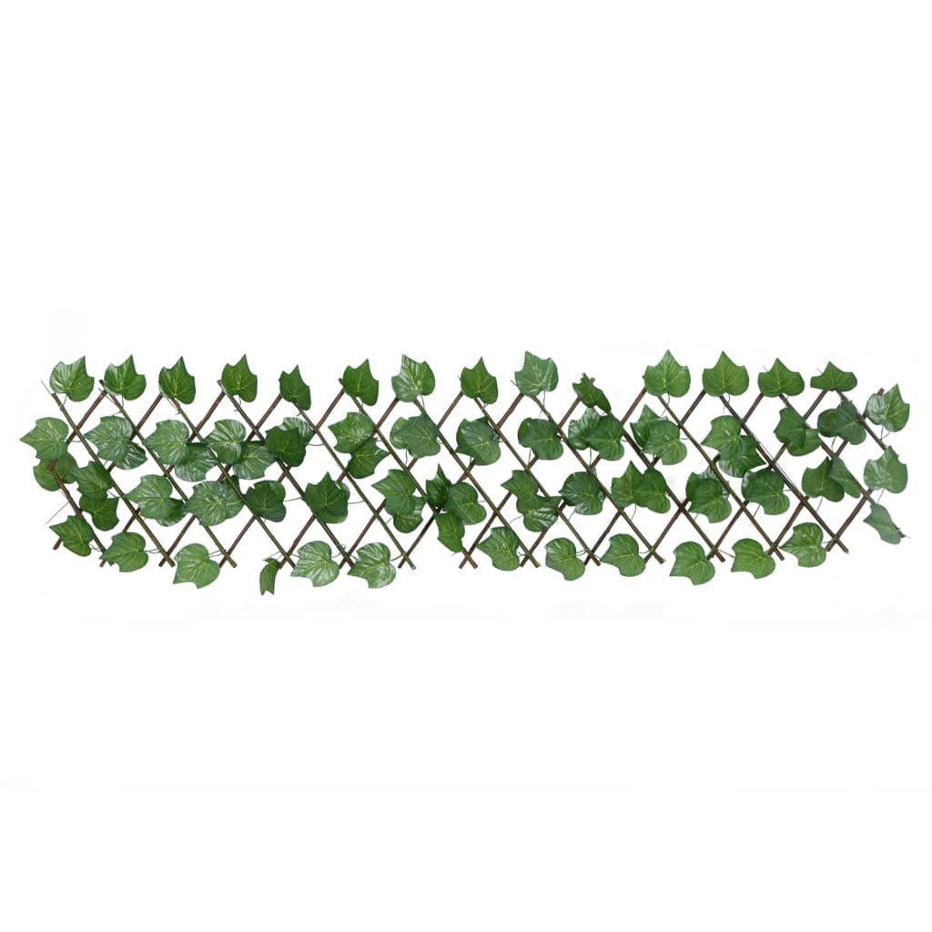Proširiva rešetka od lažnog lišća grožđa zelena 5 kom 180x20 cm