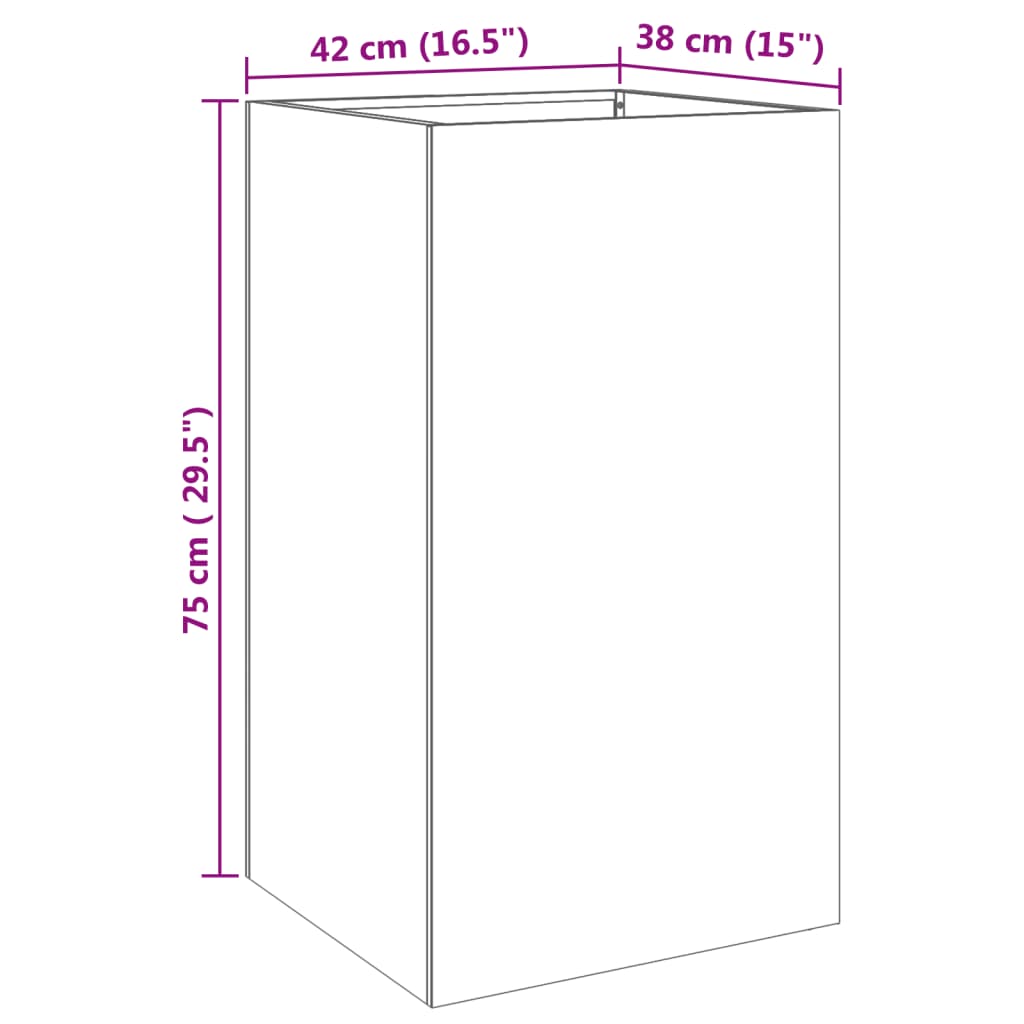 Sadilica srebrna 42 x 38 x 75 cm od nehrđajućeg čelika