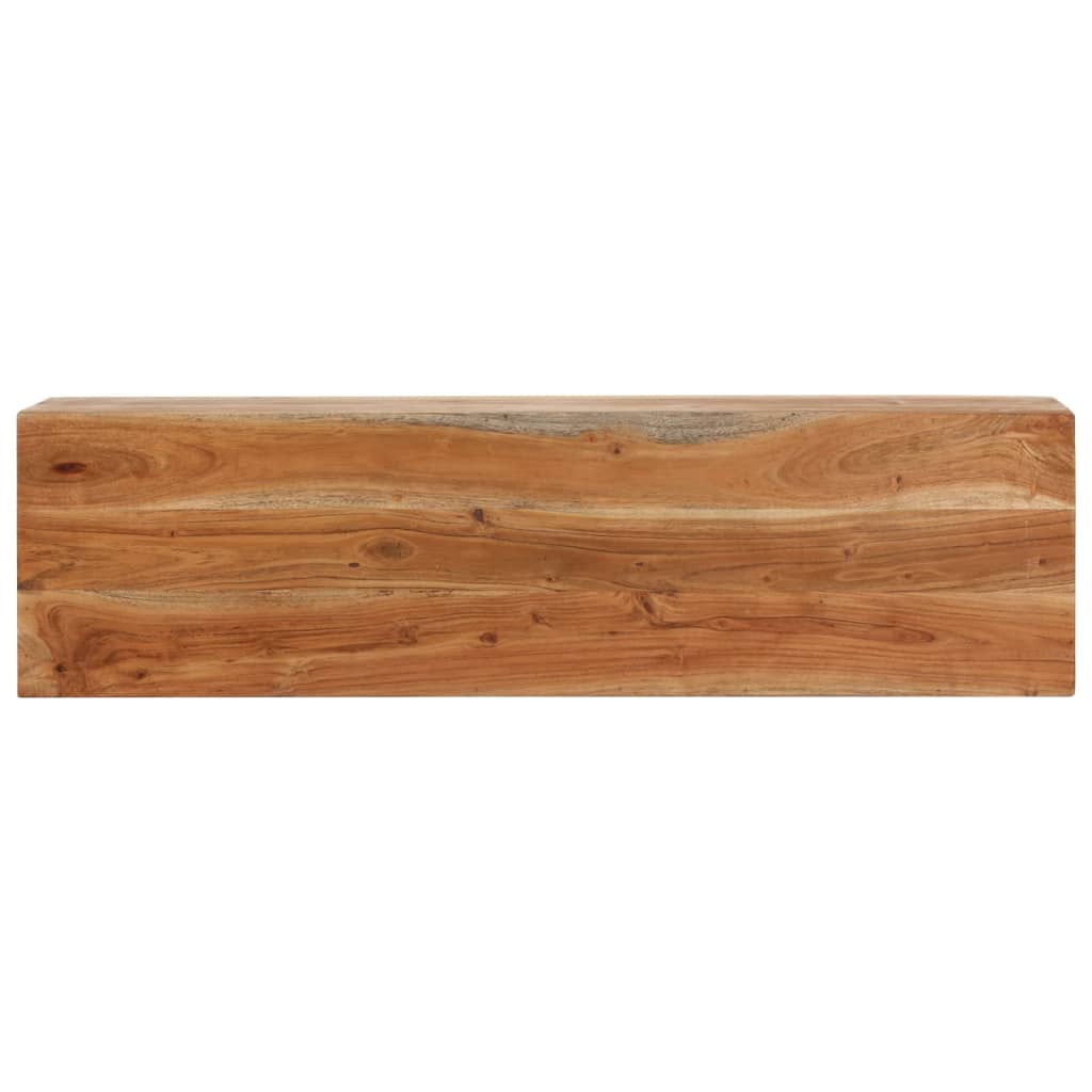 Konzolni stol 110 x 30 x 75 cm masivno drvo bagrema i željezo