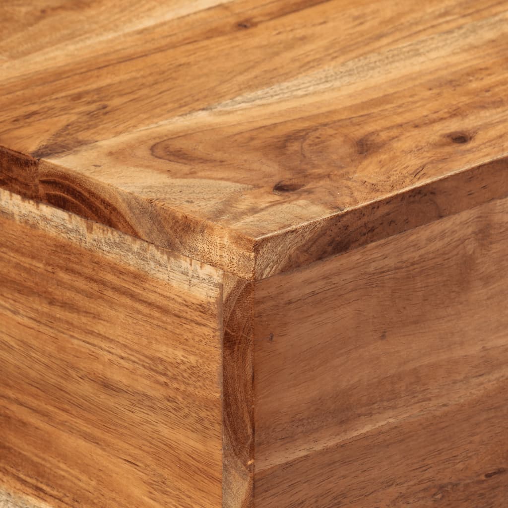 Konzolni stol 110 x 30 x 75 cm masivno drvo bagrema i željezo