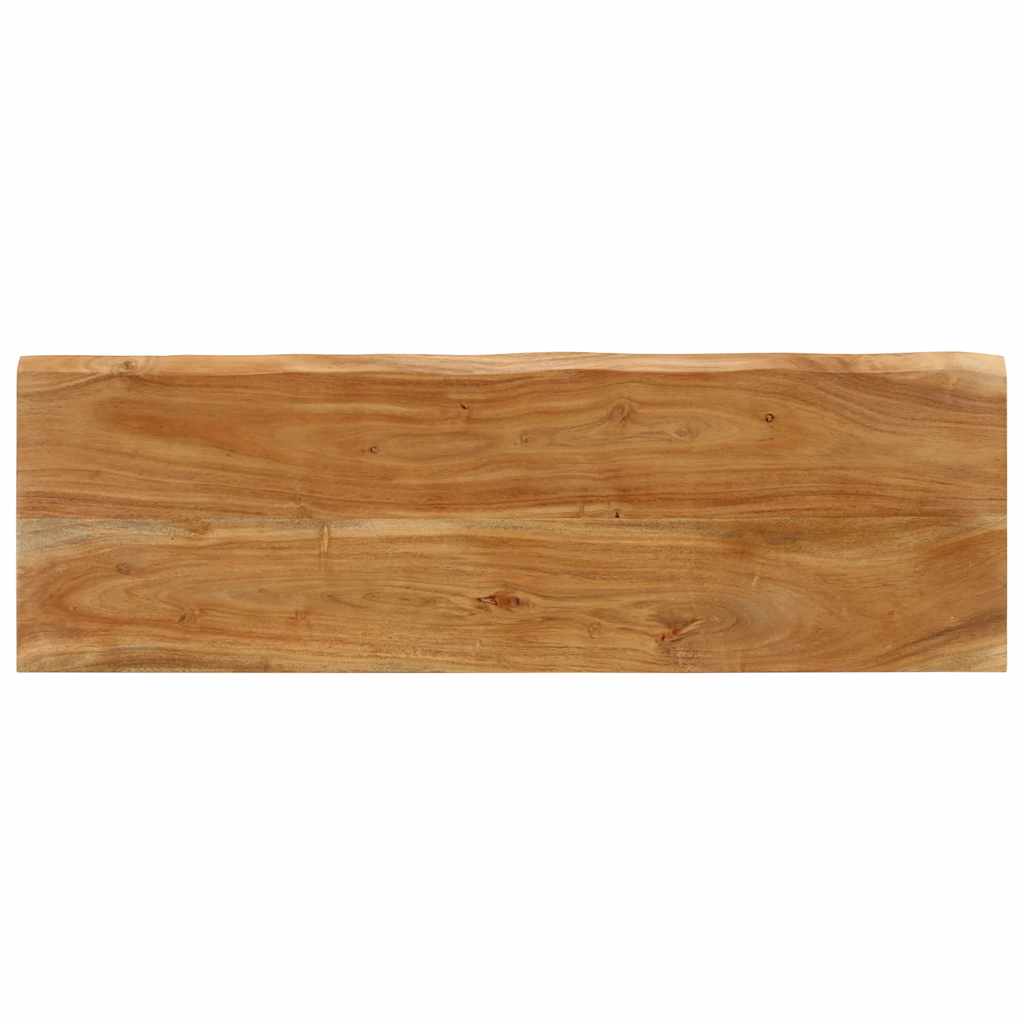 Klupa sa živim rubom 105 cm od masivnog bagremovog drva