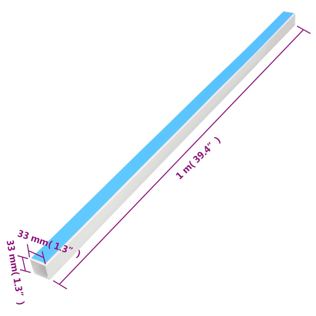 Kanalice za kabele samoljepljive 33x33 mm 10 m PVC