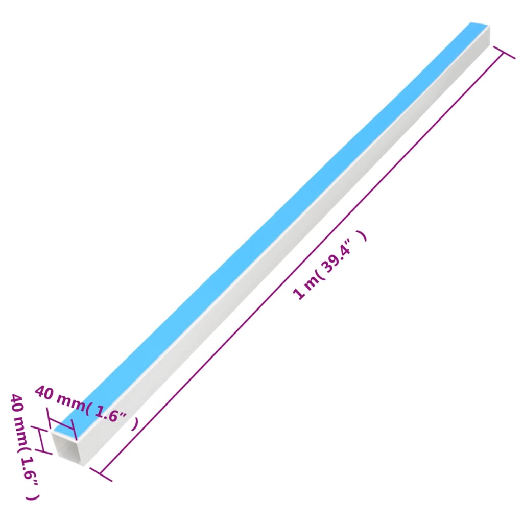 Kanalice za kabele samoljepljive 40x40 mm 30 m PVC