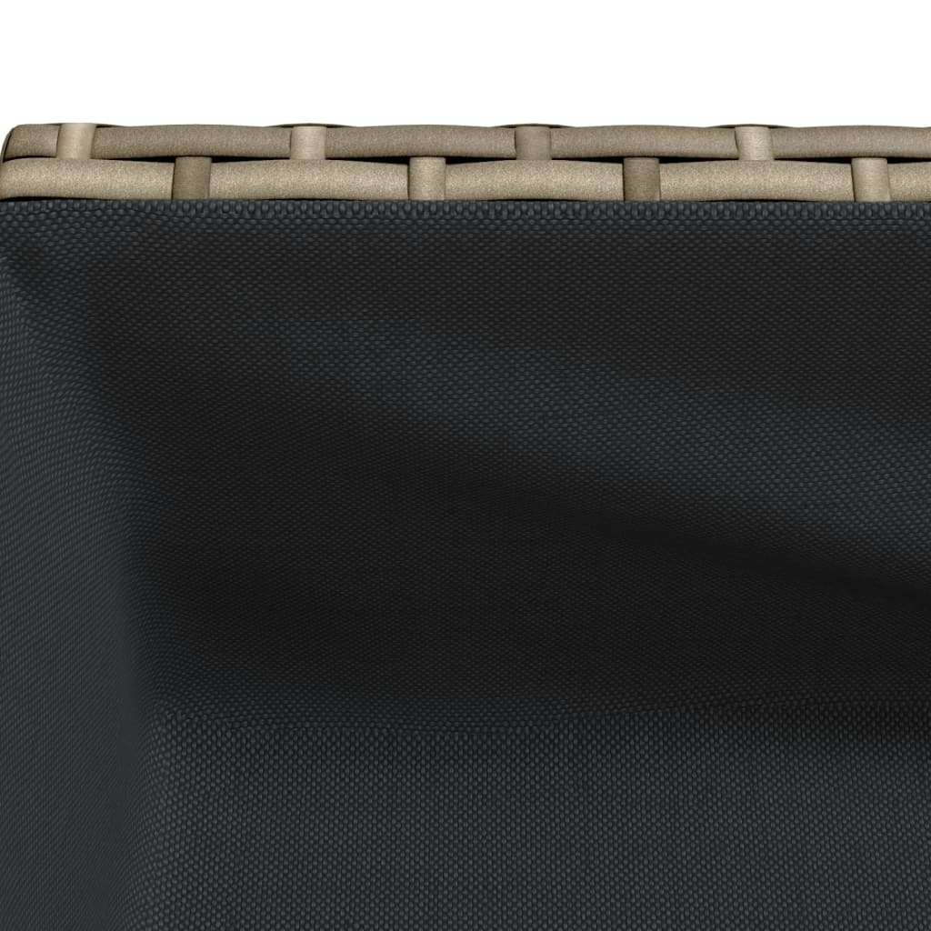 Vrtne sadilice s policom 2 kom sive 70 x 28 x 70 cm poliratan
