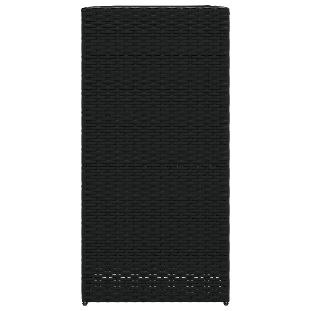 Vrtne sadilice 2 kom crna 40 x 40 x 80 cm od poliratana