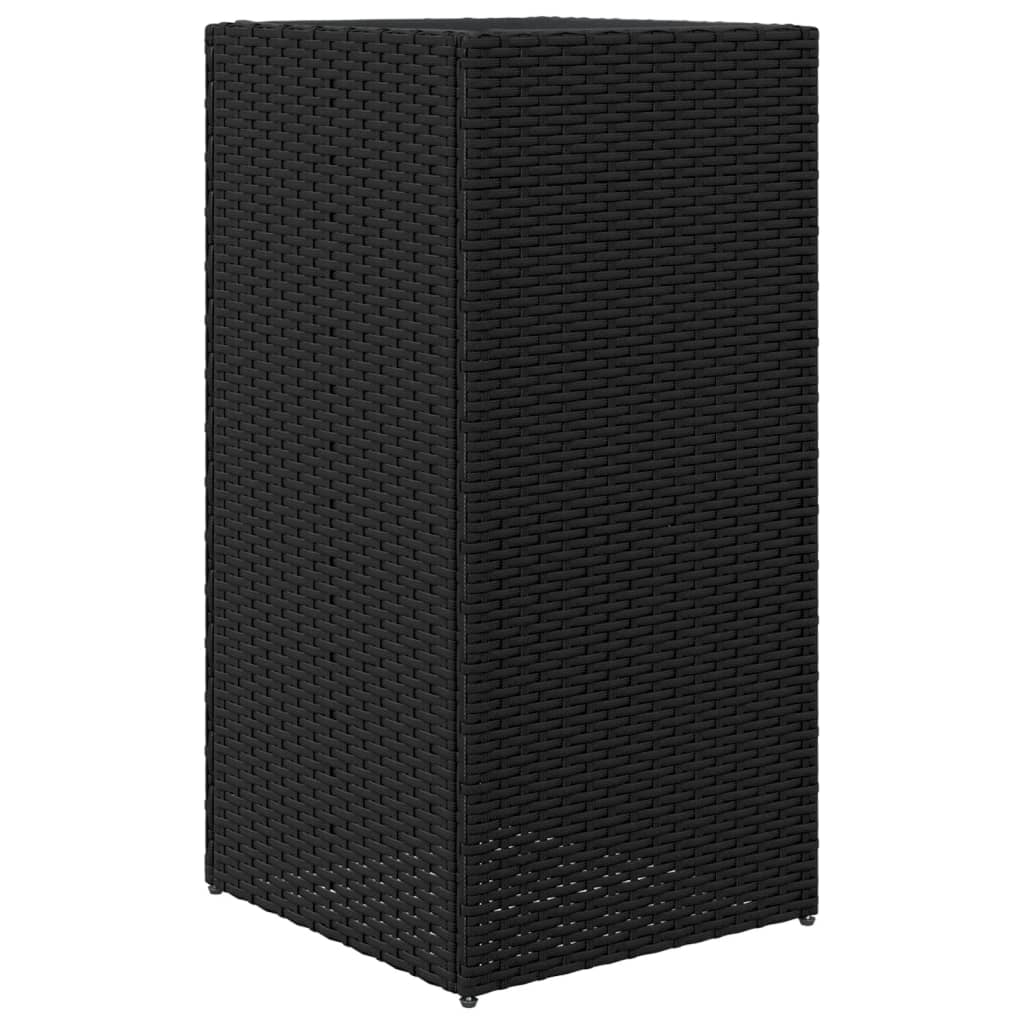 Vrtne sadilice 2 kom crna 40 x 40 x 80 cm od poliratana