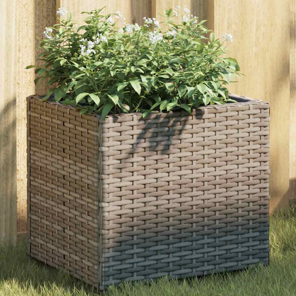 Vrtne sadilice 2 kom siva 36 x 30 x 32 cm od poliratana