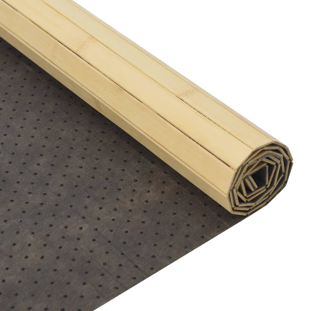 Tepih pravokutni svijetli prirodni 60 x 100 cm od bambusa