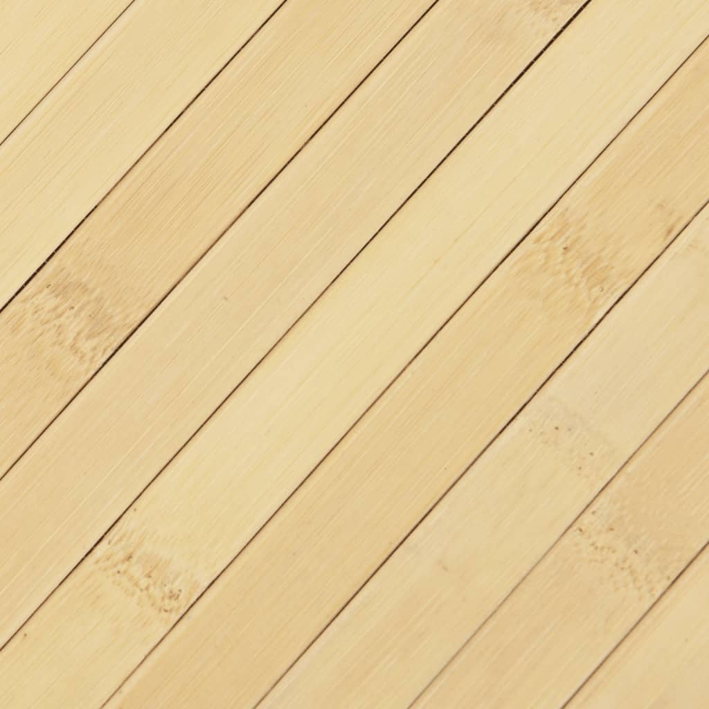 Tepih pravokutni svijetli prirodni 60 x 100 cm od bambusa