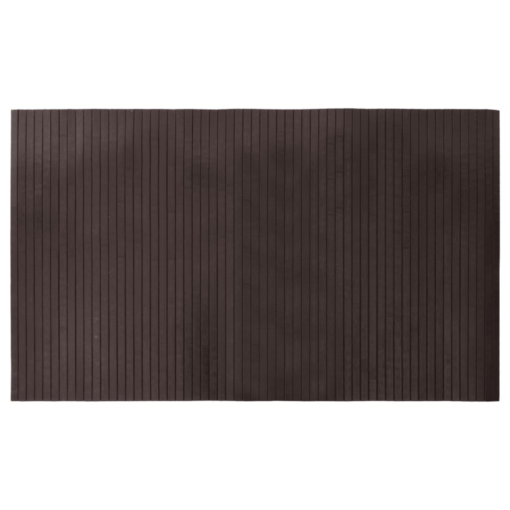 Pravokutni tepih tamnosmeđi 60x100 cm bambus