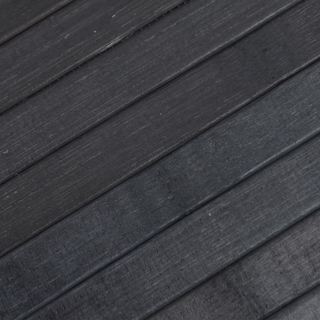 Tepih pravokutni sivi 60 x 200 cm od bambusa