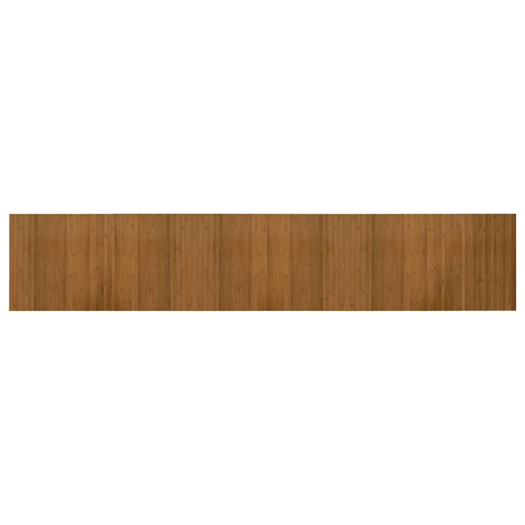 Tepih pravokutni smeđi 60 x 300 cm od bambusa