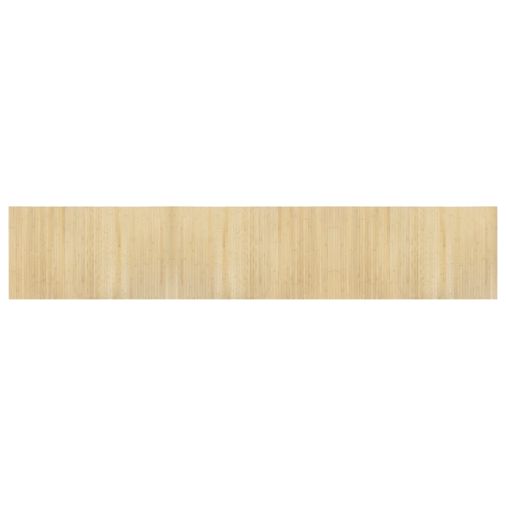 Tepih pravokutni svijetli prirodni 60 x 300 cm od bambusa